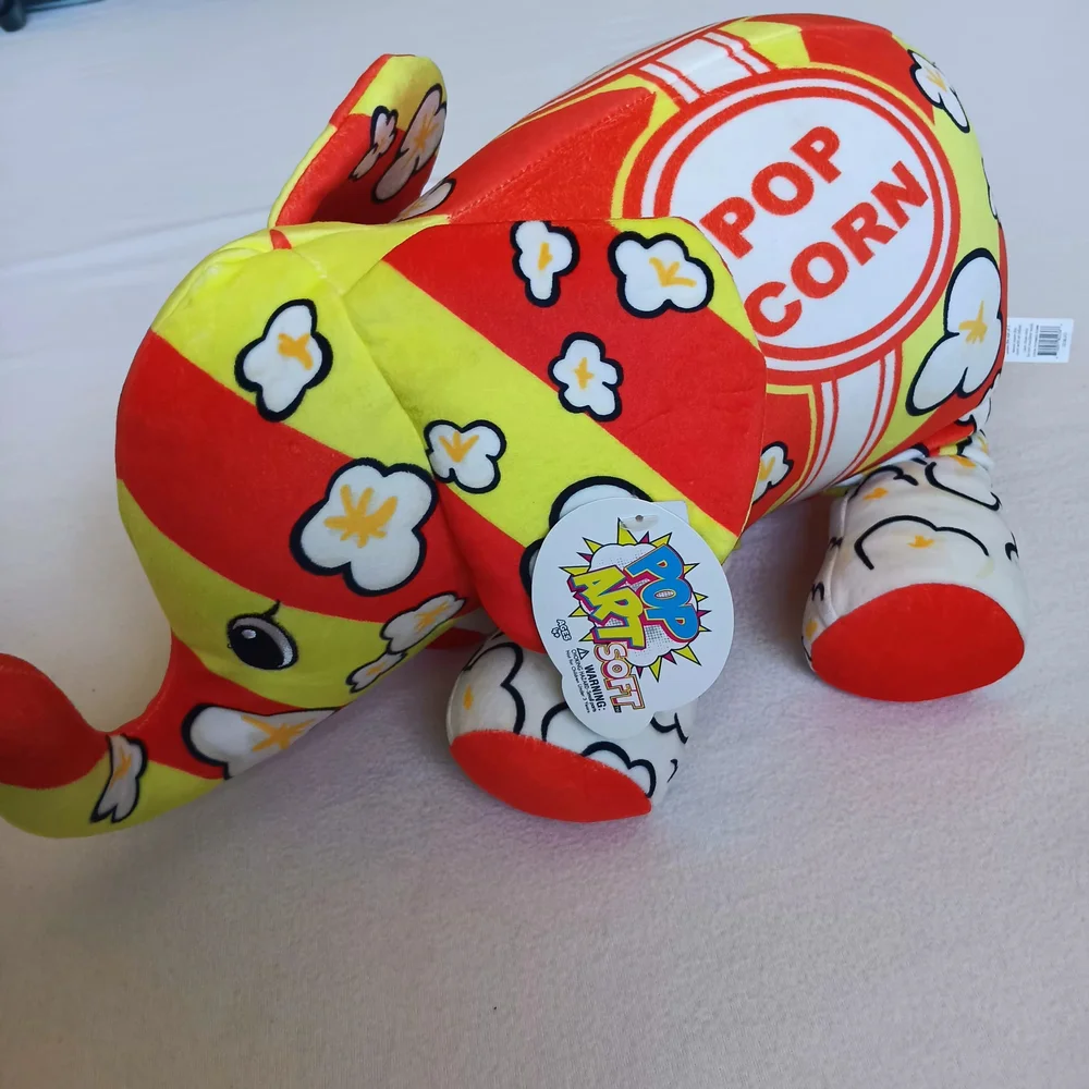 Pop Art Soft Mammouth-Cornelius The Ultra Soft Bean Filled Popcorn Themed Plush